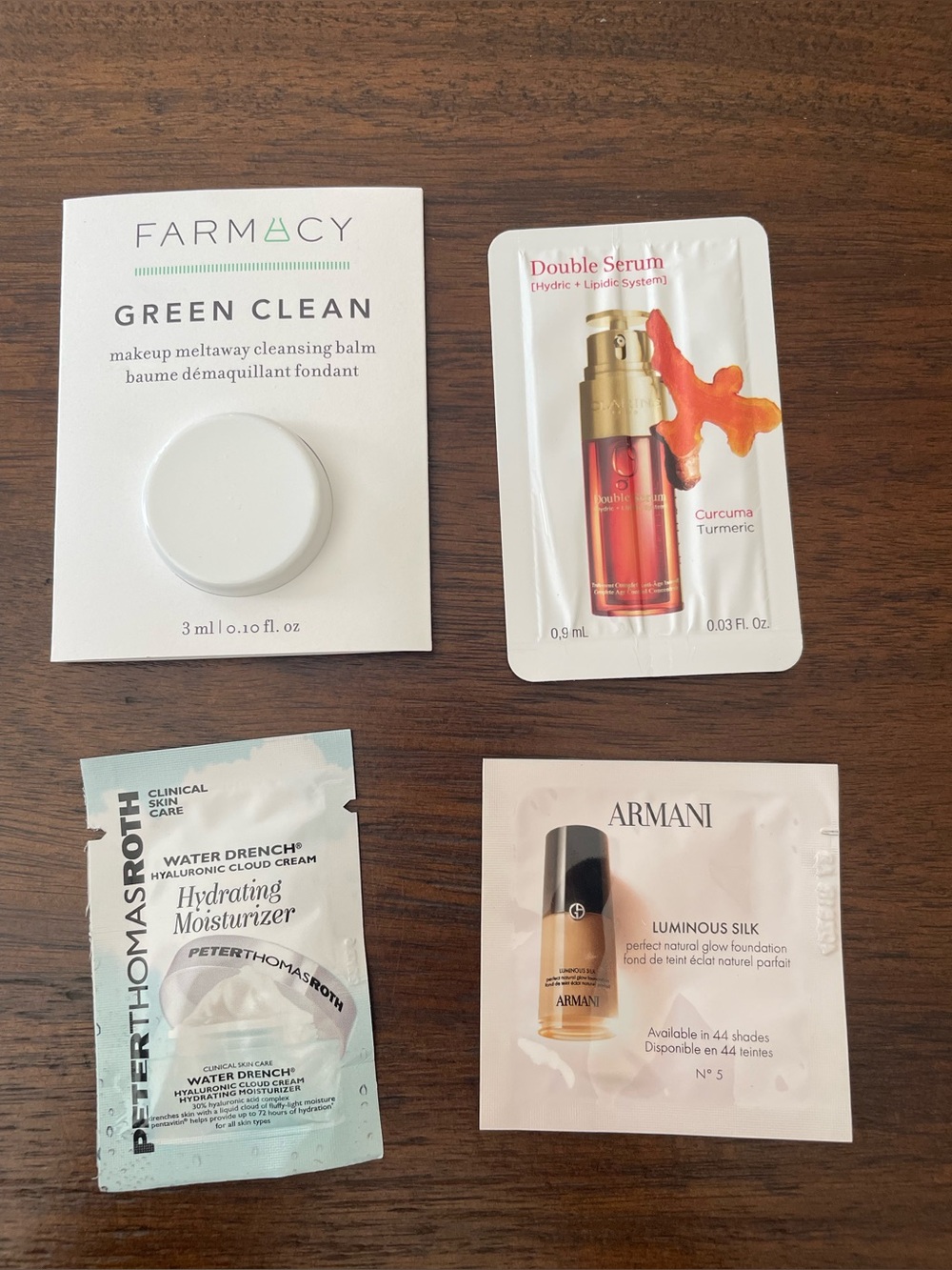 FREE w/PURCHASE: Misc. Cosmetics/Skincare Foil Samples